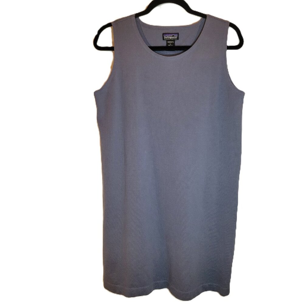 Patagonia Women's Organic Cotton Midi Tank Dress Purple/Gray Large